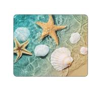 GSGCSBYMLG Sea Shell Starfish printed The mouse pad washable mouse pad with delicate stitched edges