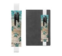 GSGCSBYMLG Sea Turtle Starfish Printed Leather Pen Holder Bookmark Pencil case
