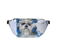 GSGCSBYMLG Shih Tzu Dog Printed Crossbody Waist Pack Waist Bag Casual Chest Bag