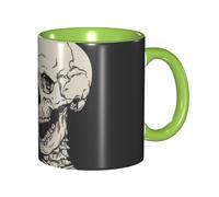 GSGCSBYMLG Skull Rock Roll Skeleton Bone Printed Mug Double Colored Mug Ceramic Mug
