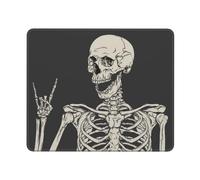GSGCSBYMLG Skull Rock Roll Skeleton Bone printed The mouse pad washable mouse pad with delicate stitched edges