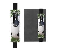 GSGCSBYMLG Soccer Ball Printed Leather Pen Holder Bookmark Pencil case