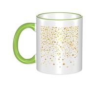 GSGCSBYMLG Sparsed Dreamy Stars and Spots Printed Mug Ceramic Mug Decorative Cup