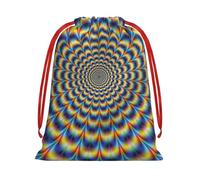 GSGCSBYMLG spiral optical illusion gif printed Drawstring Gift Bag Candy Bag Party Gift Bag