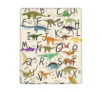 GSGCSBYMLG Stylish Learning Alphabets with Dinosaurs printed The mouse pad 7x9in washable mouse pad with delicate stitched edges