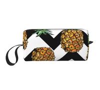 GSGCSBYMLG Summer Pineapple Printed Receive Bag Small Makeup Bag Travel Toiletry Bag
