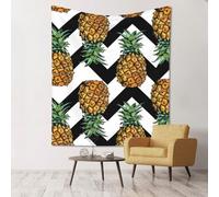 GSGCSBYMLG Summer Pineapple printed tapestry 60x51in Wall Hanging Aesthetic Tapestry