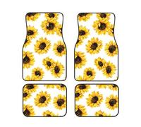 GSGCSBYMLG sunflower printed Car Floor Mat Set of Four Car Decorative Floor Mats