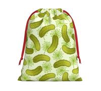 GSGCSBYMLG Sushi Dill Pickles printed Drawstring Gift Bag Candy Bag Festive Party Gift Bag