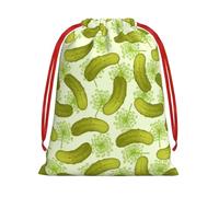 GSGCSBYMLG Sushi Dill Pickles printed Drawstring Gift Bag Candy Bag Party Gift Bag