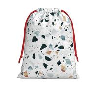GSGCSBYMLG Terrazzo Marble Pastel printed Drawstring Gift Bag Candy Bag Festive Party Gift Bag