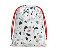 GSGCSBYMLG Terrazzo Marble Pastel printed Drawstring Gift Bag Candy Bag Party Gift Bag