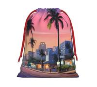 GSGCSBYMLG The Old Hollywood printed Drawstring Gift Bag Candy Bag Festive Party Gift Bag