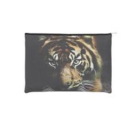 GSGCSBYMLG Tiger Printed Paper Reusable Cosmetic Bag Makeup Bag