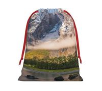 GSGCSBYMLG Travel Mountain Scenery printed Drawstring Gift Bag Candy Bag Festive Party Gift Bag