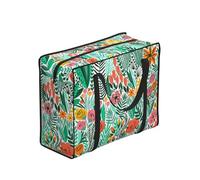 GSGCSBYMLG Tropical Floral printed Portable shopping storage bag luggage bag Hand Tote Bag