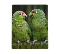 GSGCSBYMLG Two Parrots on Green Palm Tree printed The mouse pad 7x9in washable mouse pad with delicate stitched edges