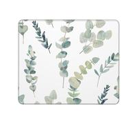 GSGCSBYMLG White Natural Greenery Twig printed The mouse pad washable mouse pad with delicate stitched edges