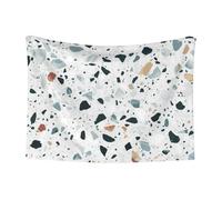 GSGCSBYMLG White terrazzo printed Pet Blanket Doudou Velour Reversible Blanket