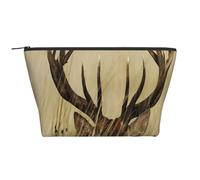 GSGCSBYMLG Whitetail Deer Fawn in Wilderness Stag Printed Daily Storage Bag Travel Organizer Bag with Zipper Portable Toiletry Bag