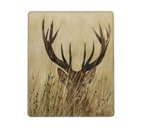 GSGCSBYMLG Whitetail Deer Fawn in Wilderness Stag printed The mouse pad 7x9in washable mouse pad with delicate stitched edges