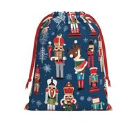 GSGCSBYMLG Women's Nutcracker Ballet Xmas Dance printed Drawstring Gift Bag Candy Bag Festive Party Gift Bag