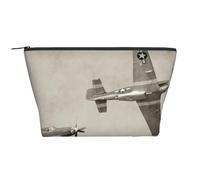 GSGCSBYMLG World War 2 Aircraft Airplane Printed Daily Storage Bag Travel Organizer Bag with Zipper Portable Toiletry Bag