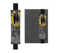 GSGCSBYMLG You are My Sunshine Sunflower Printed Leather Pen Holder Bookmark Pencil case