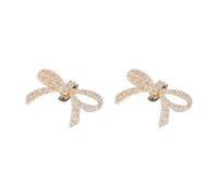 GSHLLO 2 Pcs Detachable Bow Shoe Clips Rhinestone Shoe Buckle Wedding Crystal Shoe Charms High Heels Shoe Jewelry Decoration for Women Girls, 6.5 x 4 cm, Rhinestone, No Gemstone