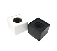GSHLLO 2 Pcs Square Shaped Microphone Flag News Interview Mic Logo KTV Microphone Flag Cube Mic Flag Custom Logo