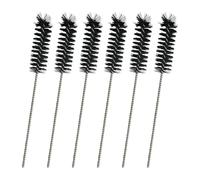 GSHLLO 6 Pcs 275 x 30mm Long Car Engine Cleaning Brushes Carbon Dirt Cleaning Brush Car Carburetor Cleaner Tool Nylon Drill Attachment Brushes Pipe Tube Cleaner Brush for Aautomotive