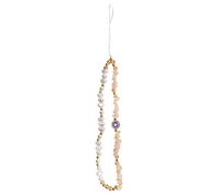 GSHLLO Evil Eye Phone Chain Stone Phone Wrist Strap Crystal Cell Phone Charm Beaded Mobile Phone Lanyard Cute Phone Case Key Chain Aesthetic Phone Bracelet, mixed, No Gemstone