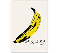 GSHRED Andy Warhol Poster Banana Pop Wall Art Andy Warhol Prints Andy Warhol Canvas Paintings Fashion Pictures Modern Living Room Decor Frameless 50×70cm