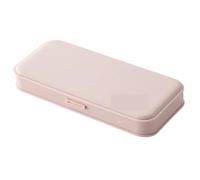GSHUPIOU Pencil Case， Pen Pouch，Stationery Pouch， 2pcs Pencil for Case Multifunctional Stationery Frosted Plastic Storage Box Storage for Case for Schools(Roze)