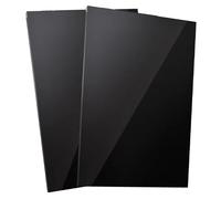 GSHUR 2 Pack A3 Black Acrylic Sheets - 297mm×420mm, Plexiglass Plastic Acrylic Sheet 2mm Thick, Plastic Sheet Plexiglass Panels for Decoration, Display, Picture Frame, Painting