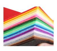 GSHUR 20 Pcs Felt Fabric Sheet - A4 Size Polyester Cloth Coloured Fabric Sheets Patchwork Material Felt Paper for Art Crafts Toys Christmas Ornament (20 x 30 cm)