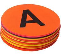 GSi 8 Inch A to Z - (Pack of 26) Alphabet Spot Markers, Non-Slip, Durable Poly Dots for Alphabet Marks-The-Spot Floor Games, Classroom & Preschool |Brightly Colored Circles for PE & Learning