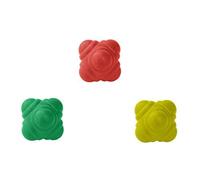 GSI Bounce Reaction Balls for Agility Reflex Speed Fitness Outdoor and Coordination Training (72 mm) (3 Pack)