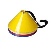 GSi Jumbo Soccer Cones - 12 Pack | High Visibility | Convertible Cone/Hurdle | Carry Strap Included | for Sports Training Drills