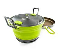 GSI OUTDOORS Escape Set with Fry Pan Pot, Adult Unisex, Green(Green), One Size