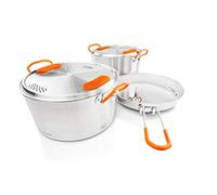 GSI Outdoors | Glacier Stainless Base Camper | Camp Cookware Set Medium