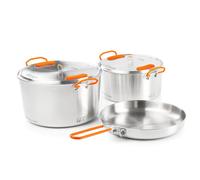 GSI Outdoors | Glacier Stainless Base Camper | Camp Cookware Set Medium