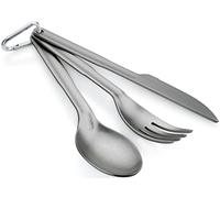 GSI Outdoors Halulite Aluminium Cutlery Set - Outdoor Camping Camp Fork Knife Spoon Kit Travelling Travel Hiking Hike Family Unisex Man Men Walking Walk Trekking Trek Holiday Gear Food Feeding Feed Meal Lunch Dinner Dining Dine Picnic Table Set Mess Accessories
