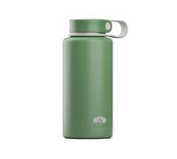 GSI Outdoors Microlite 1000 Twist - Vacuum Insulated Stainless Steel Water Bottle, Double Wall Thermal Flask, Jade, 32 Ounces