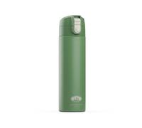 GSI Outdoors Microlite 500 Flip Vacuum Insulated Bottle, Lightweight, Stainless Steel Travel Mug, Leakproof Flip Lid, Hot & Cold Thermos for Hiking & Outdoor, Jade, 17 oz