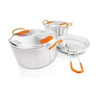GSI Outdoors Stainless Steel Base Camper - 3 Pieces Cookset