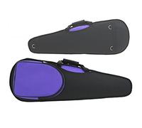 GSJ 4/4 Size Black/Purple Shaped Violin Case