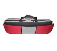 GSJ 4/4 Size Red/Grey 2-Tone Oblong Violin Case
