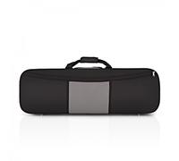 GSJ Two Tone Oblong Violin Case 3/4 Size Black and Grey