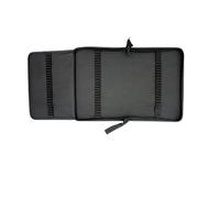 GSJKLSFM Colored Pencil Case 48/72 Holes Fold Pencil Case Canvas Pencil Box Zipper Haed Colored Pencil Bag Sketch Pen Case for School(Black 72 Hole)